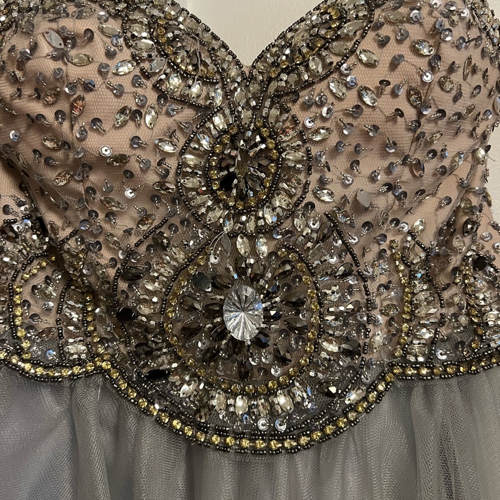 TERANI SHORT PROM DRESS - Picture 2 of 3
